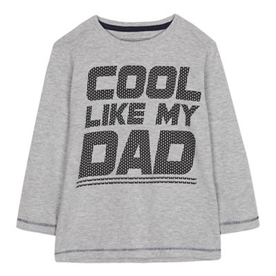 Boys Grey Cuffed Jogging Bottoms