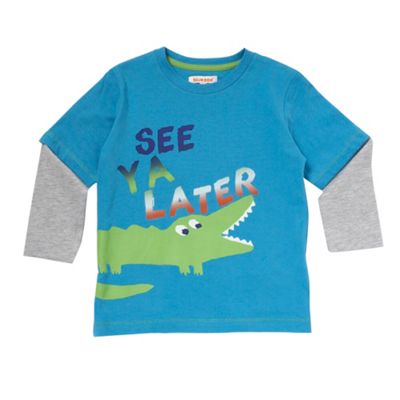 bluezoo Boys blue see you later t-shirt