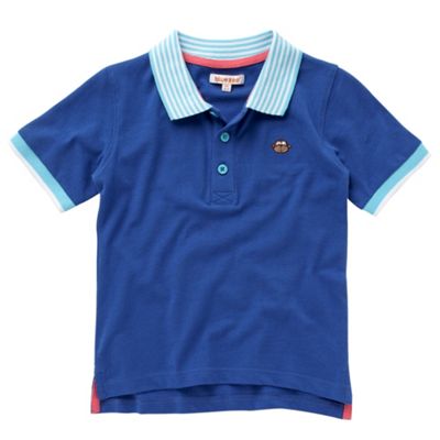 Boys dark blue polo t-shirt