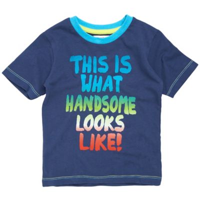 Boys navy Handsome t-shirt