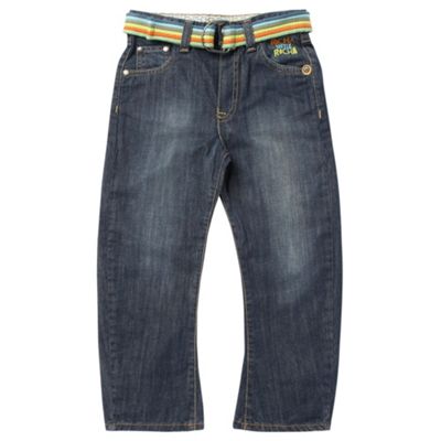 Boys blue belted jeans