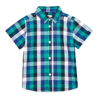 Blue and Black Checked Shirt