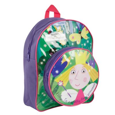 Character Girls purple Ben and Holly rucksack