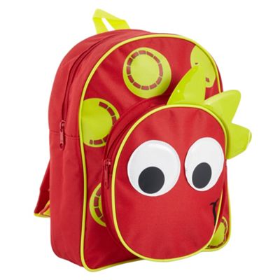 bluezoo Boys red dinosaur rucksack