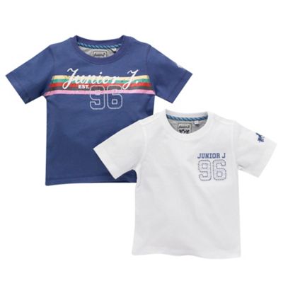 Junior J by Jasper Conran Pack of two logo t-shirts