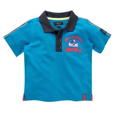 Blue applique shoe t-shirt