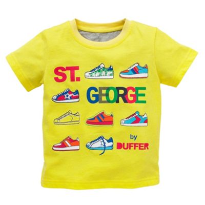 St George by Duffer Yellow trainers t-shirt