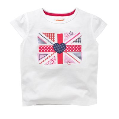 bluezoo White Union flag t-shirt