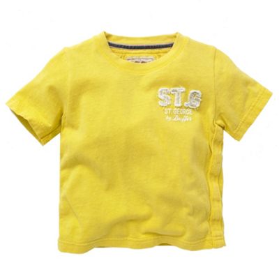 St George by Duffer Yellow crew neck t-shirt