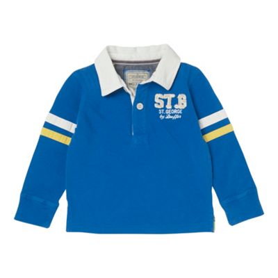 St George by Duffer Blue rugby shirt