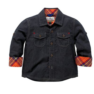 Blue denim style shirt