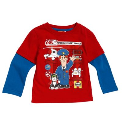 Red Postman Pat top