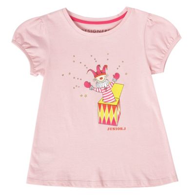 Girls pink jack in a box charity t-shirt