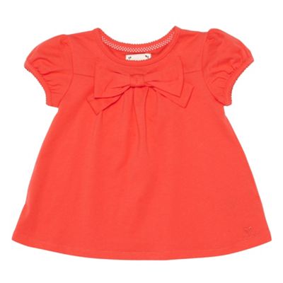 Girls red bow t-shirt