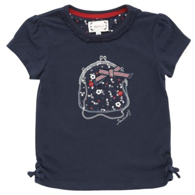 Girls navy purse t-shirt