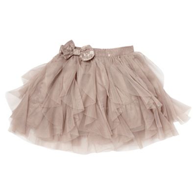 Girls light brown tutu skirt