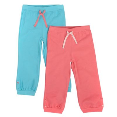 Girls Pack Of Two Jogging Bottoms