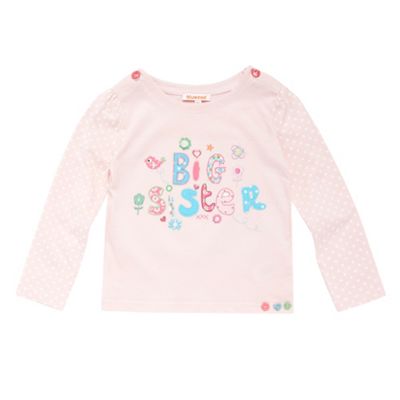 Girls light pink Big sister top