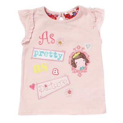bluezoo Girls pink Pretty as a Picture t-shirt