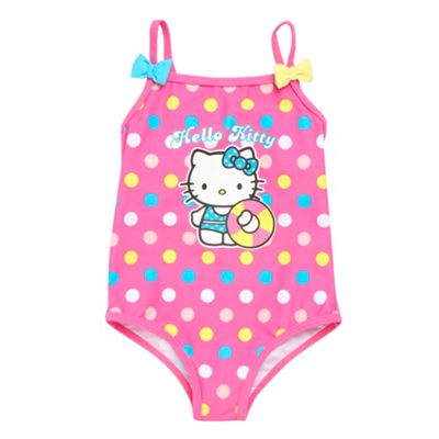 Girls pink Hello Kitty swimsuit