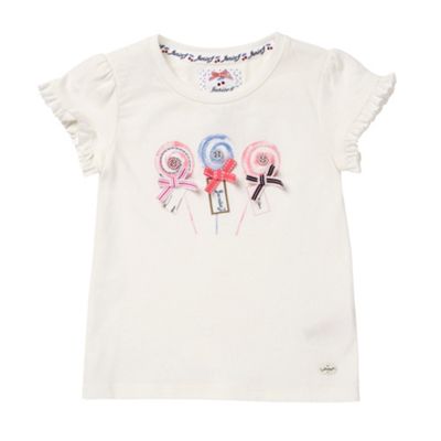 J by Jasper Conran Girls off white lollipop print t-shirt