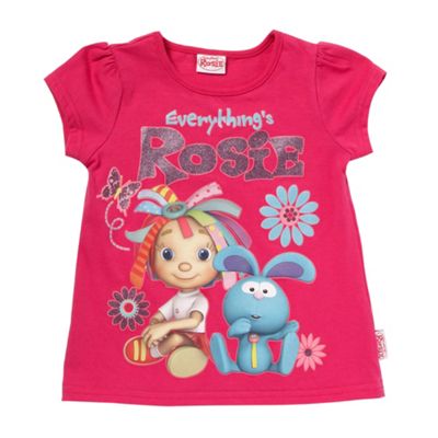 Girls pink Everythings Rosie t-shirt