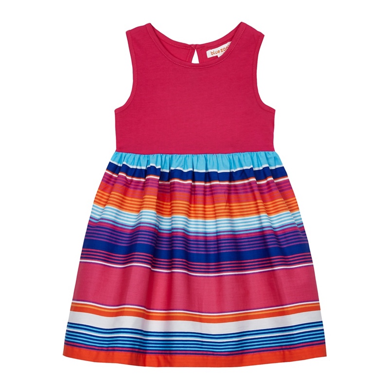 bluezoo - Girls' Multi-Coloured Striped Skirt Dress Review