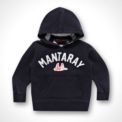 Girl's navy logo hoodie                                                                                                         