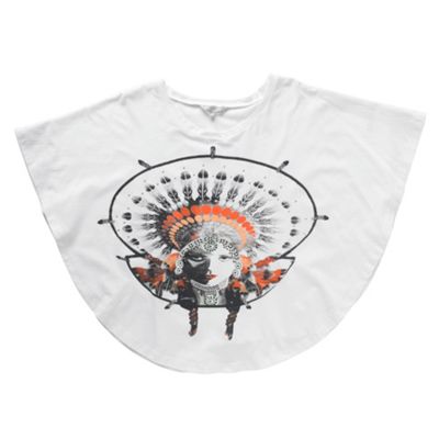 White native face graphic t-shirt