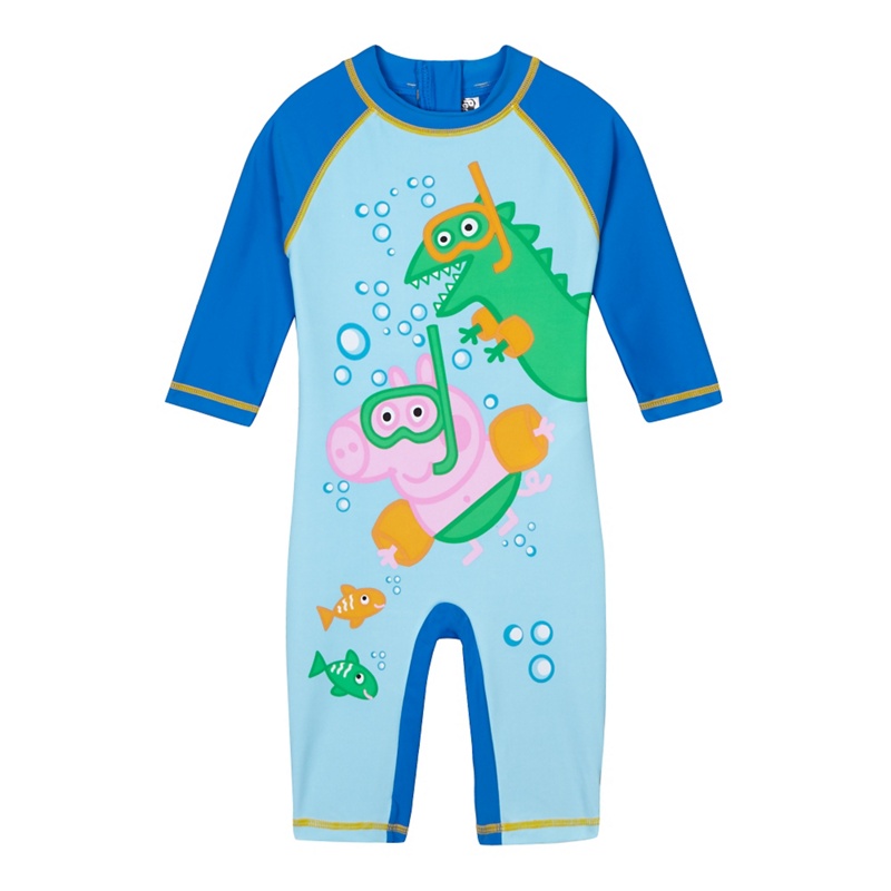 Peppa Pig - Boys' Blue 'Peppa Pig' George Sun-Safe Swimsuit Review