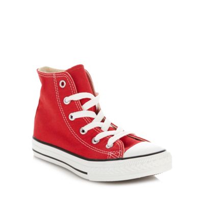 Converse - Boy's red 'All Star' hi-top trainers