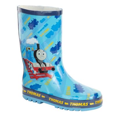 Boys blue Thomas wellington boots