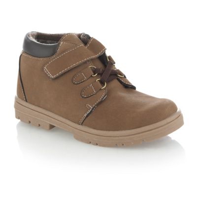 Boys tan hiker boots