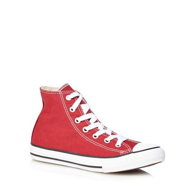 Converse - Boys' dark red 'Chuck Taylor' high top trainers