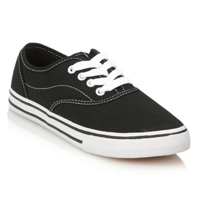 Boy's black canvas trainers                                                                                                     