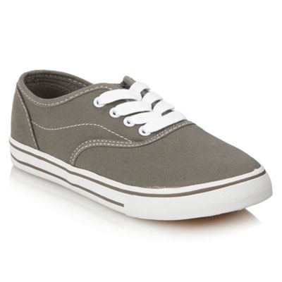 Boy's grey canvas trainers                                                                                                      