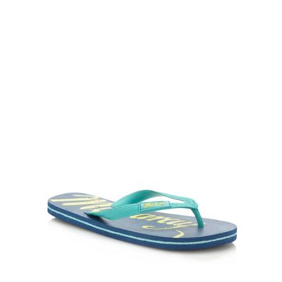 Boy's navy logo flip flops                                                                                                      
