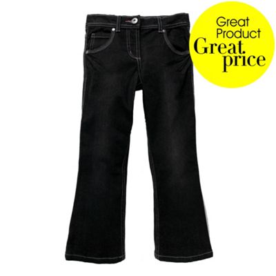 Black denim jeans