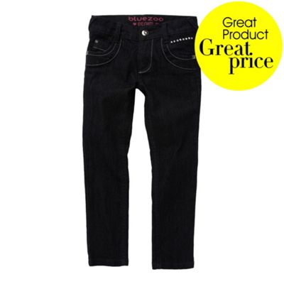 Girls Dark Blue Skinny Jeans