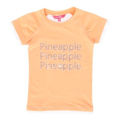 Girls orange logo t-shirt