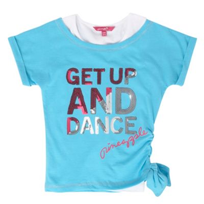 Girls two piece dance top t-shirt