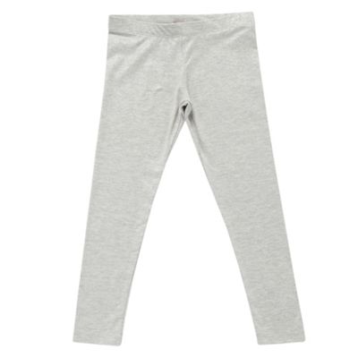 Girls Grey Glitter Leggings