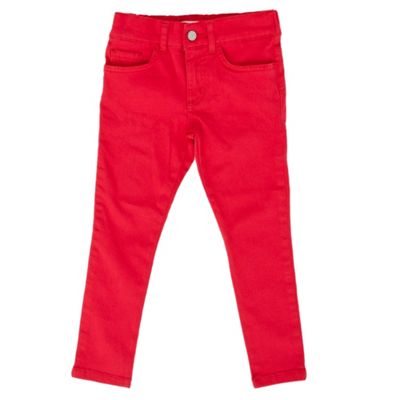 Girls red skinny jeans