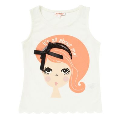 Blue Zoo Girls off white about me t-shirt