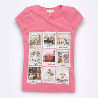 Girl's pink photo t-shirt                                                                                                       