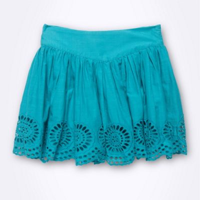 Girl's green broderie skirt                                                                                                     