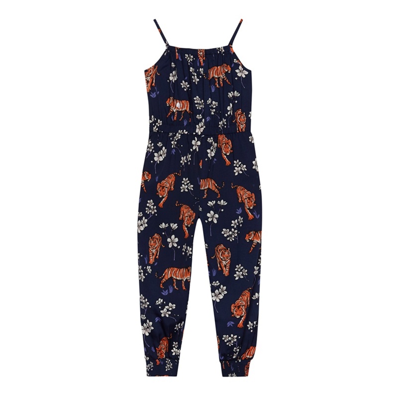 bluezoo - Girls' Navy Tiger Print Jumpsuit Review