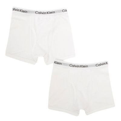 Boys Pack Of Two White Boxer Briefs