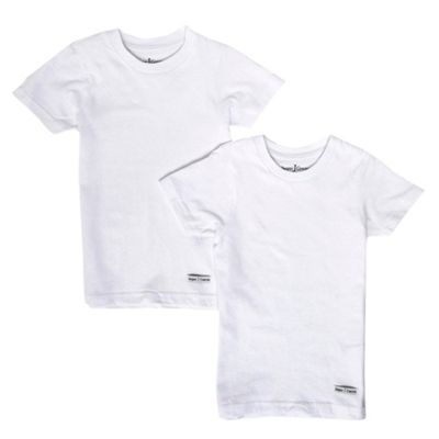 Boys pack of two logo vest t-shirts