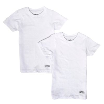 J by Jasper Conran Boys pack of two logo vest t-shirts